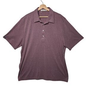 Criquet Players Shirt Performance Jersey Polo Shirt Sz XXL Burgundy Mauve Preppy